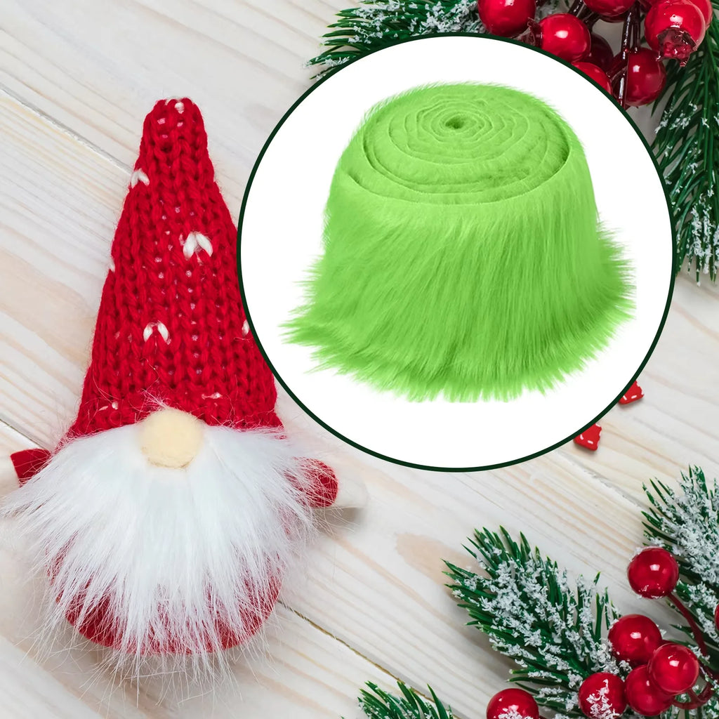 1x Faux Fur Fabric Costume Soft Artificial Dwarf Decoration Clothing Zpaxo