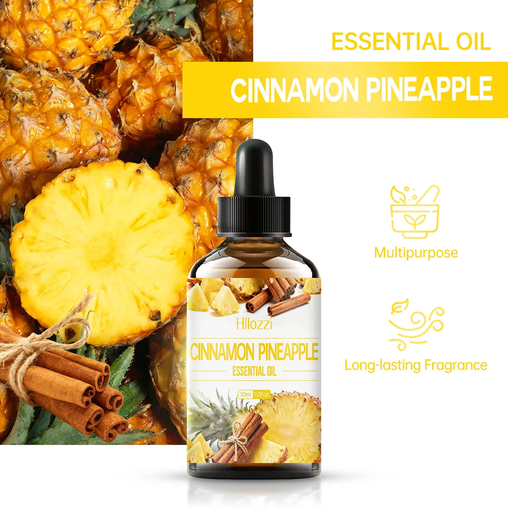 Cinnamon Pineapple Essential Oil Combination Woody Fruity Notes Zpaxo