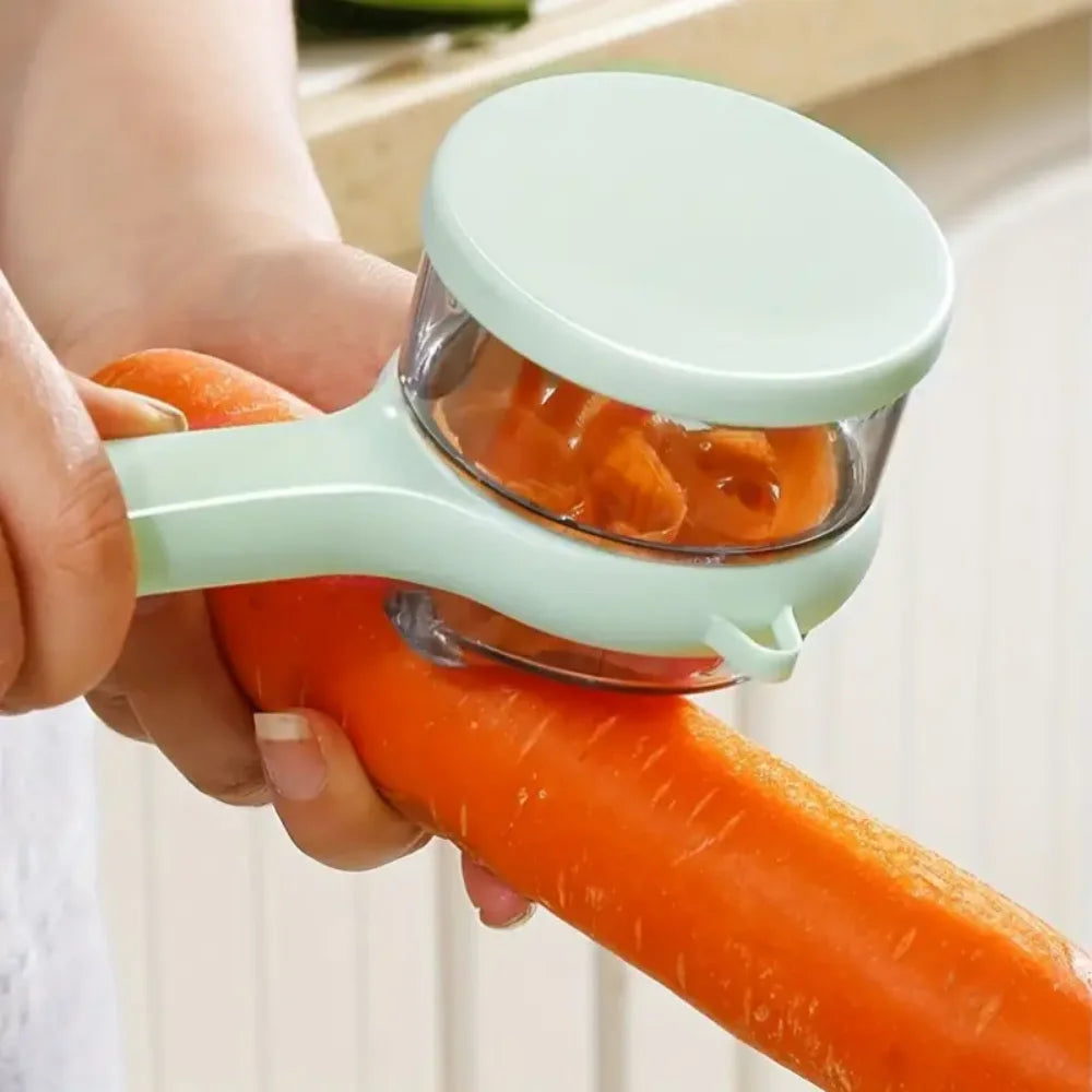 Peeler Storage Box Fruit Vegetable Double-sided Stainless Steel Zpaxo