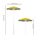 Plant Umbrella Adjustable Height Waterproof Garden Umbrella for Outdoor Courtyard Beds Backyard Parasol Plants Sun Protection Zpaxo yellow