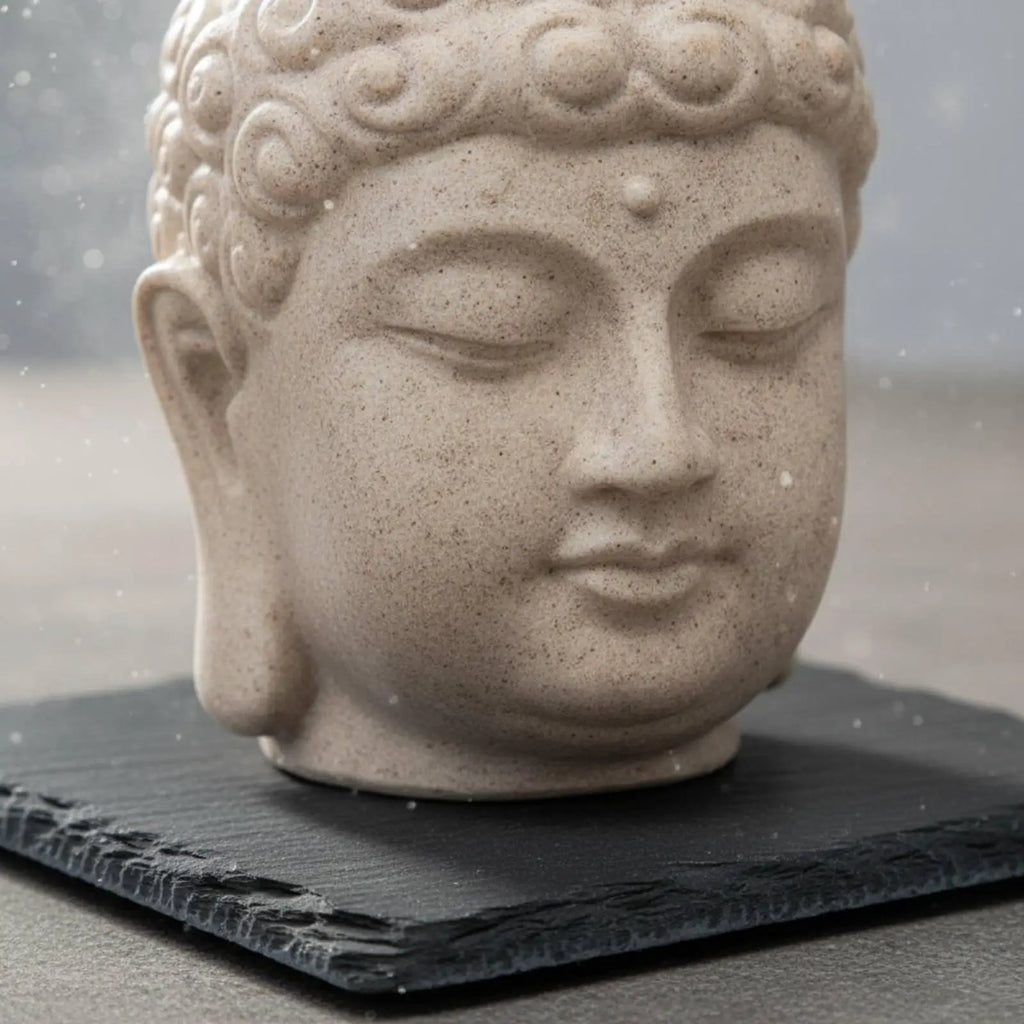 Buddha Head Planter – Resin Meditation Face Flower Pot Resin Buddha Planter Zpaxo