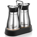 2-Piece Glass Spice Jar Used Storing Pepper Salt Other Spices Highly Zpaxo 2Silver With stents