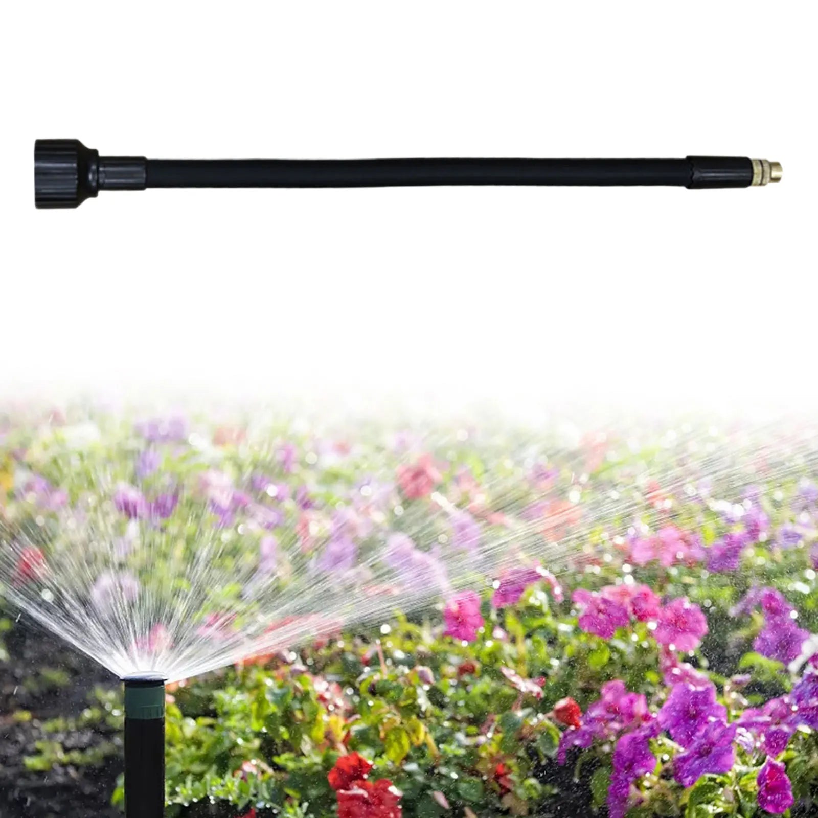 17cm Sprayer Extension Rod Handheld Watering Can Head Extension Rod Pole Gardening Tool Replace Parts Adjustable Angle Flexible Zpaxo