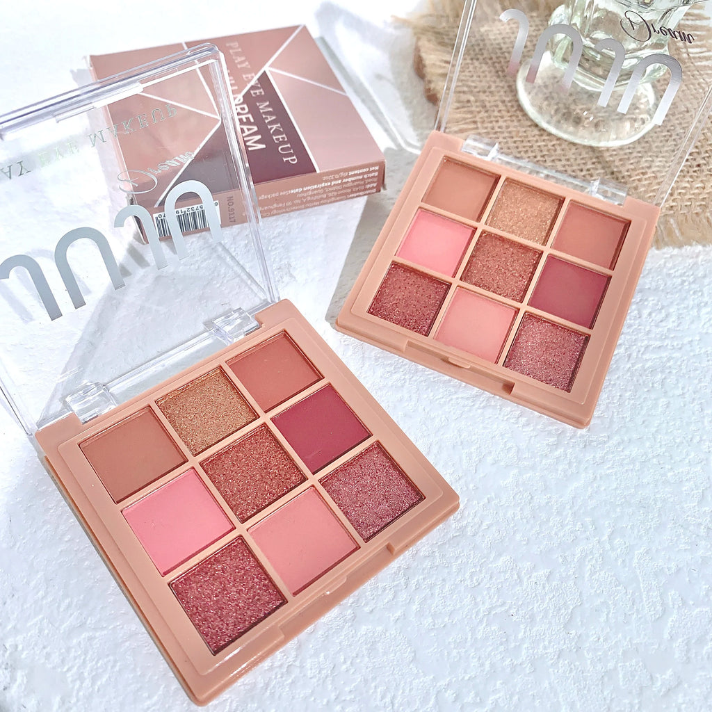 JUJU DREAM Warm Winter Brown Shadow 9 Colors Eyeshadow Matte Pearlescent Brightening Atmosphere Korean Series Zpaxo