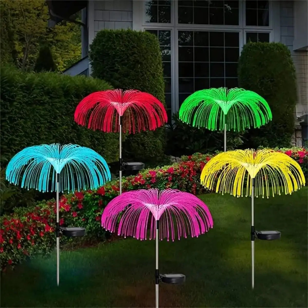 Solar Jellyfish Lamp Waterproof 7 Gradient Single Double Garden Zpaxo