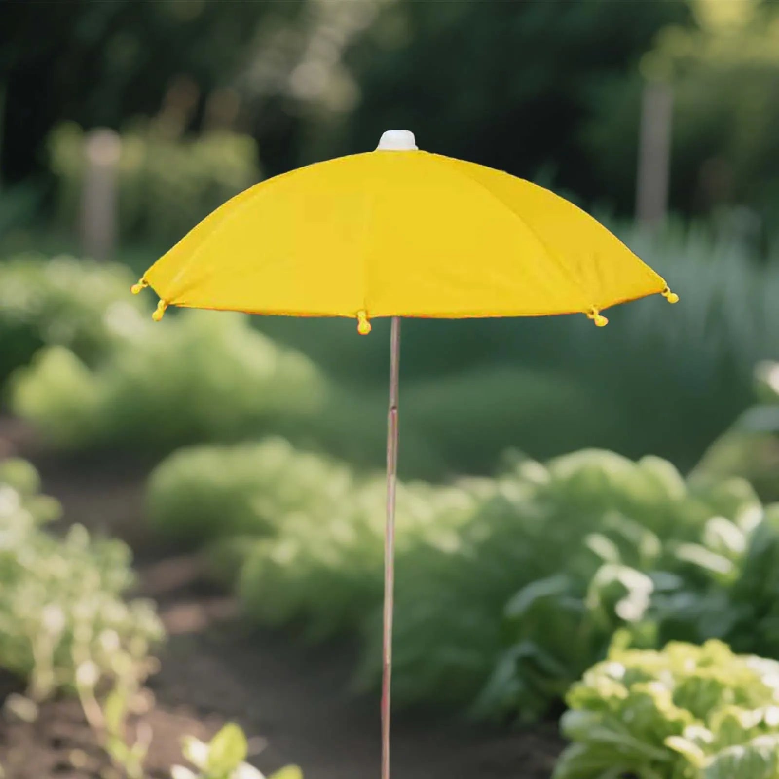 Plant Umbrella Adjustable Height Waterproof Garden Umbrella for Outdoor Courtyard Beds Backyard Parasol Plants Sun Protection Zpaxo