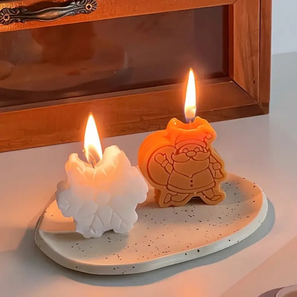 4-piece Christmas Series Festive Scented Candles Decorations Suitable Zpaxo