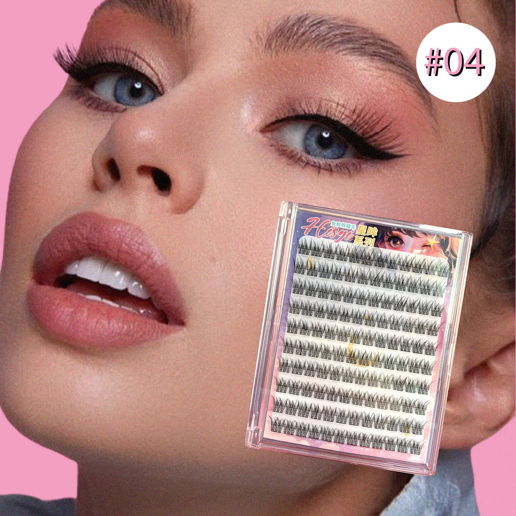 DIY single cluster glue-free false eyelashes cluster eyelashes soft, light, thick single eyelashes five options Zpaxo
