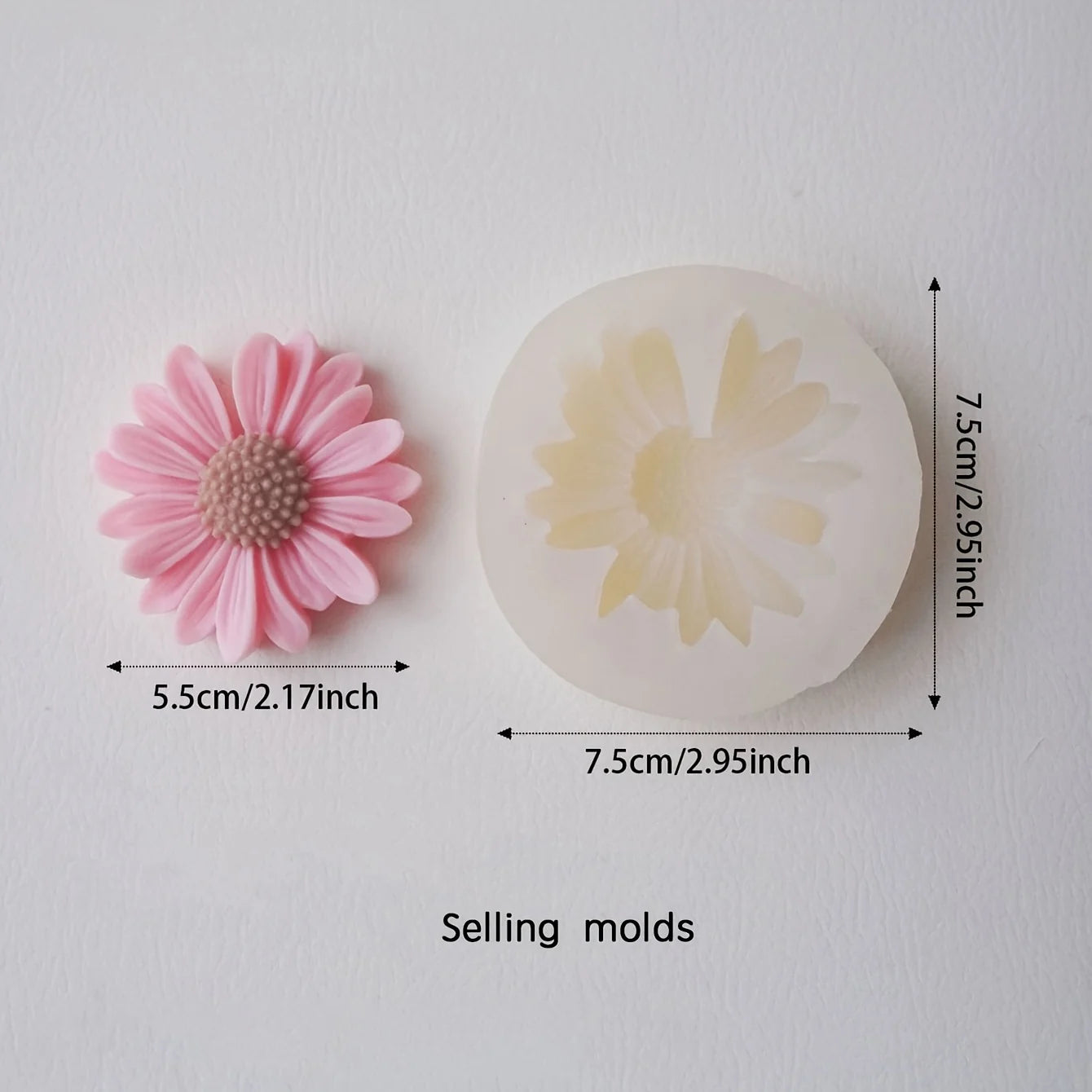 1pc Daisy Silicone Candle Mould. Handmade Aromatherapy Candle DIY Silicone Mold,Decoration Candle Mould Zpaxo 1PC