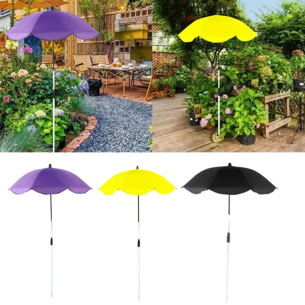 Outdoor Plant Umbrella Shade Cover Adjustable Height Canopy Telescopic for Garden Lawn Patio Flowers Potted Yard Reusable Decor Zpaxo