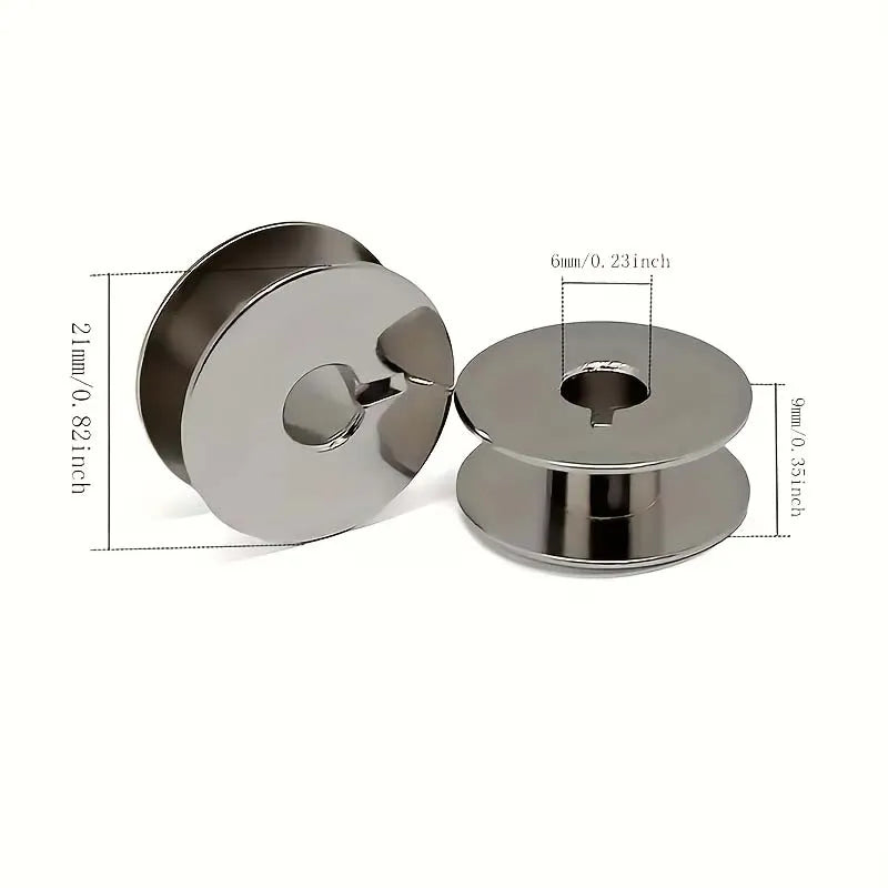 Metal L Bobbins for Singer Brother Janome Bernina – 5/10/20 Pack Sewing Machine Bobbins Zpaxo 5PCS
