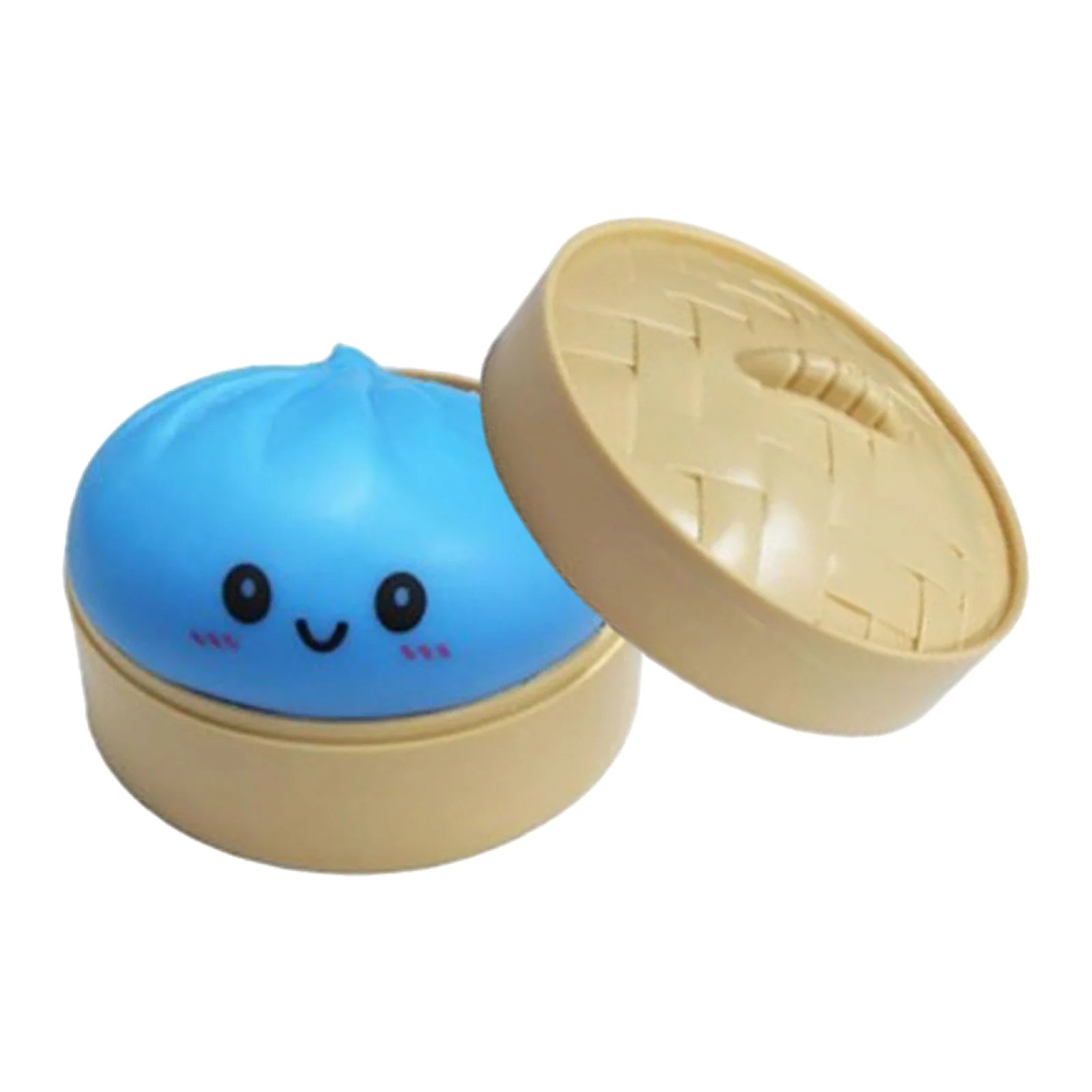 Dumpling Ball Squeeze Fidget Toy – Cute Bun Stress Relief Gift Squeeze Fidget Toy Zpaxo Blue