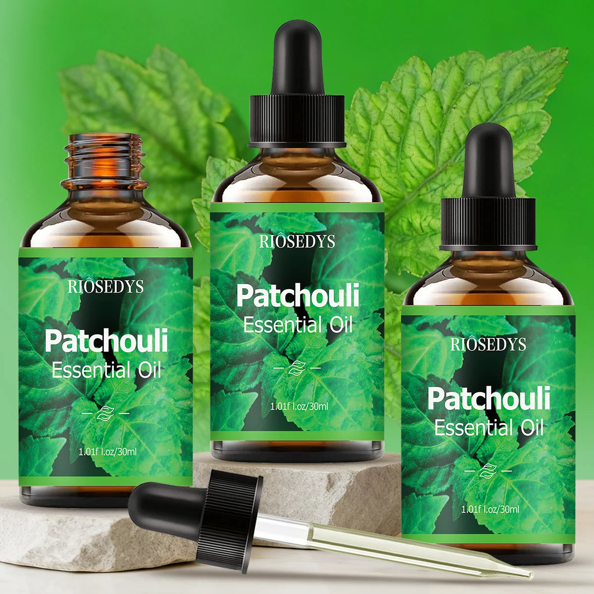 Patchouli essential oil, for health care, body massage and hair care, moisturizing and intensely hydrating. Zpaxo