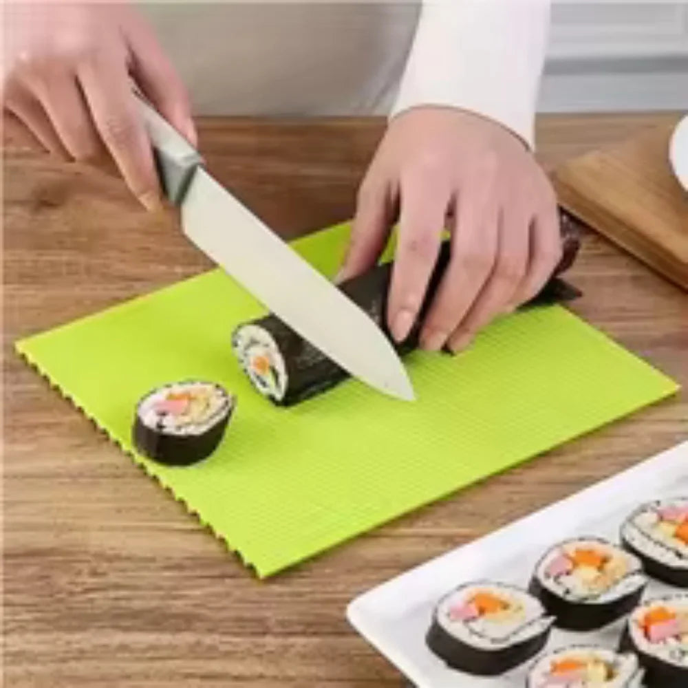 High-quality Silicone Mat Sushi Making Kitchen Roll Beginners Kids Zpaxo