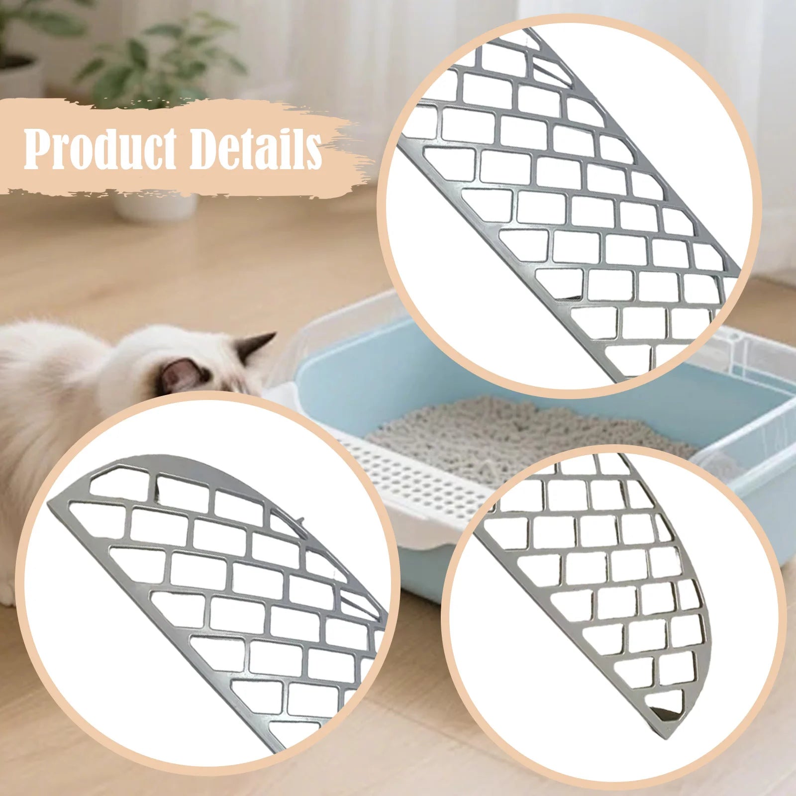 16inch Tofu Cat Litter Filter Directly Replace for x30 Self Cleaning Litter Box Cat Litter Strainer Box Replace Easy to Install Zpaxo