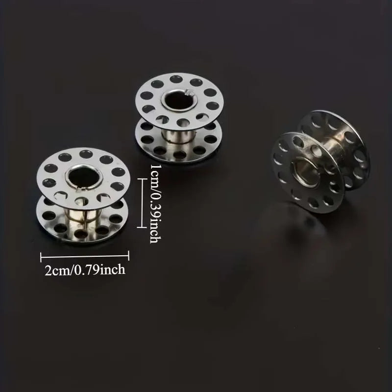 25pcs Sewing Machine Bobbins Spools Empty Bobbins Spools Sewing Machine Plastic Storage Box For Home Sewing Accessories Tools Zpaxo