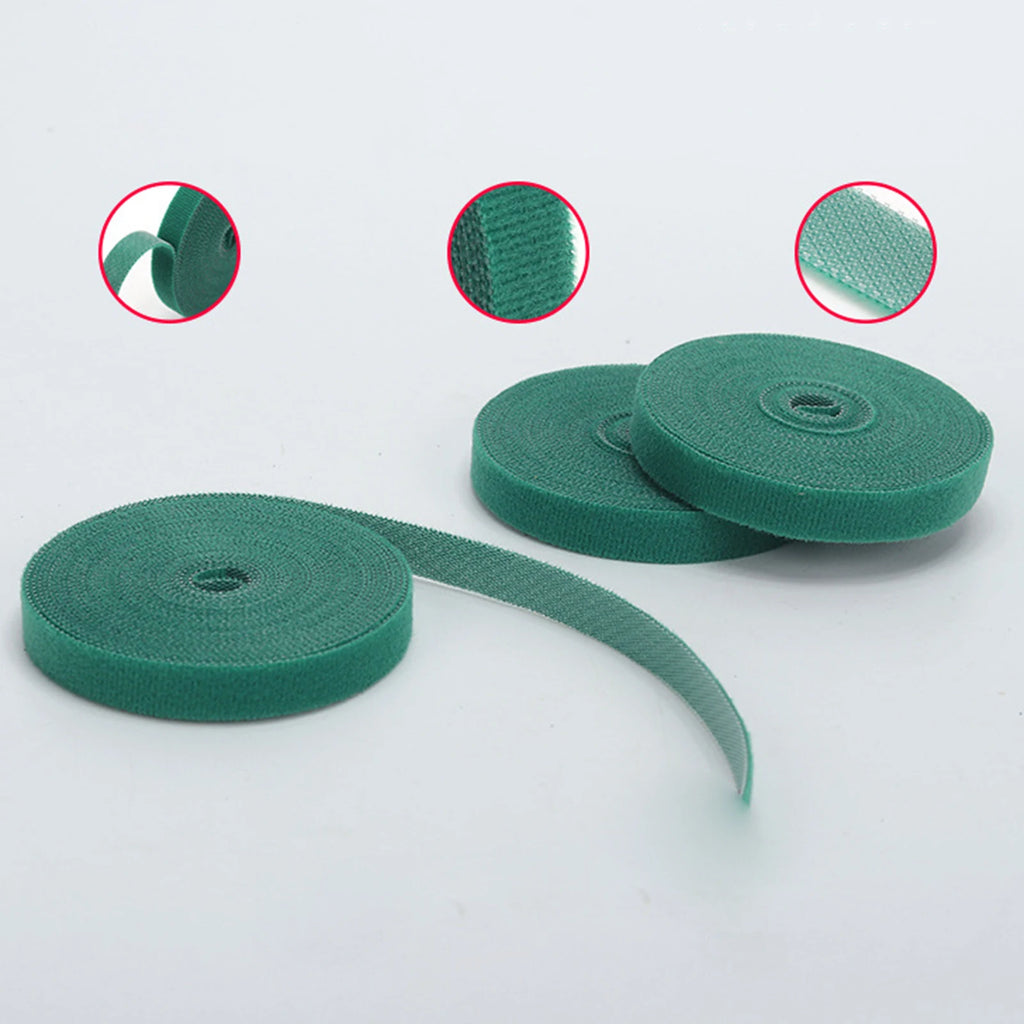 35m Reusable Plant Ties Nylon Garden Tie Tree Straps twist tie Green Fastener Tape for Cucumbers Climbing Plants Straightening Zpaxo