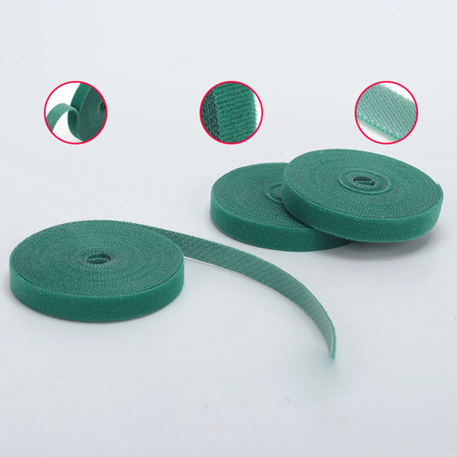 35m Reusable Plant Ties Nylon Garden Tie Tree Straps twist tie Green Fastener Tape for Cucumbers Climbing Plants Straightening Zpaxo