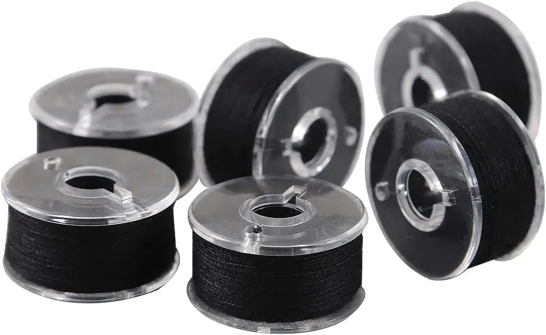 36pcs/box Prewound Sewing Machine Bobbin Threads Thread Black White for SINGER JANOME BROTHER Accessories Zpaxo