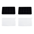 15-Position Grid Silicone Ice Cube Mold Large Tray Square Maker Zpaxo With a lid 2PCS