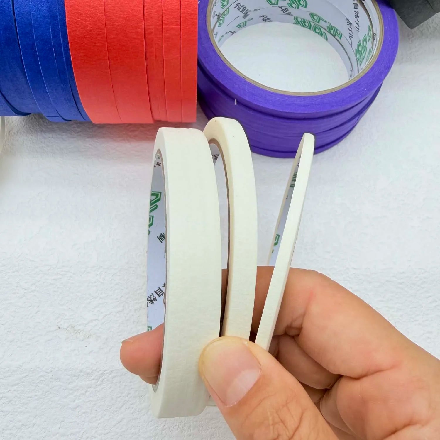Masking Tape for Painting & Crafts – 3/6 Rolls Artist Tape Painter Masking Tape Zpaxo