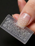 3D Silicone Nail Art Mold – Letters & Numbers Stamping Tool Nail Art Mold Zpaxo 2pcs