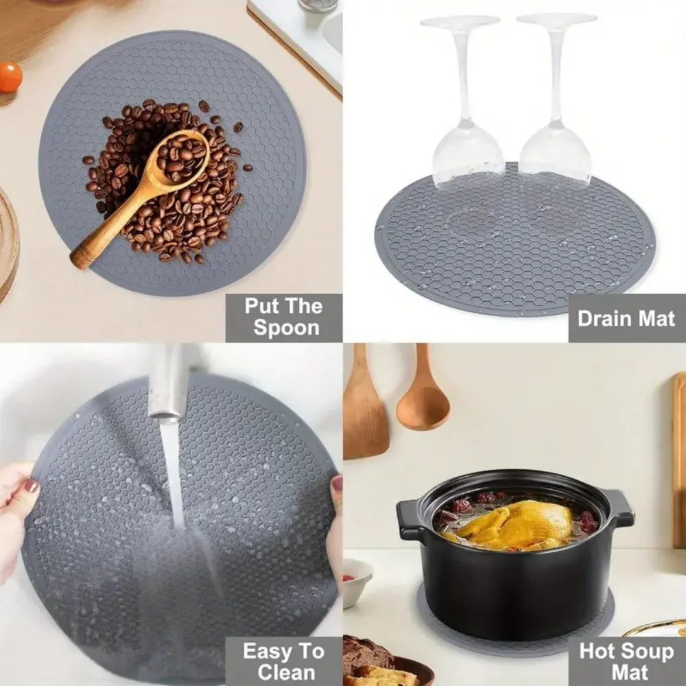 Multi-purpose Restaurant Silicone MATS Durable Kitchen Drying Zpaxo