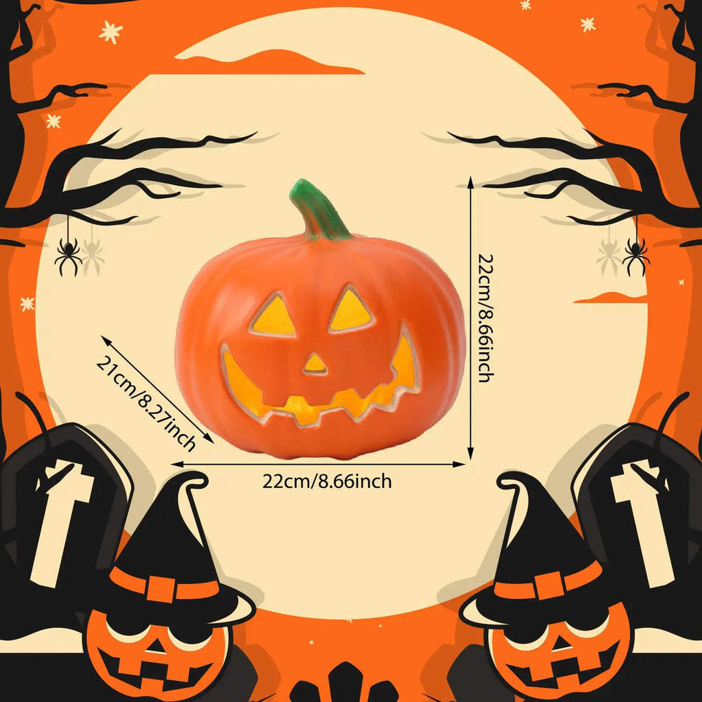 Halloween Pumpkin LED Light Lantern – Spooky Home Decor Halloween LED Lantern Zpaxo