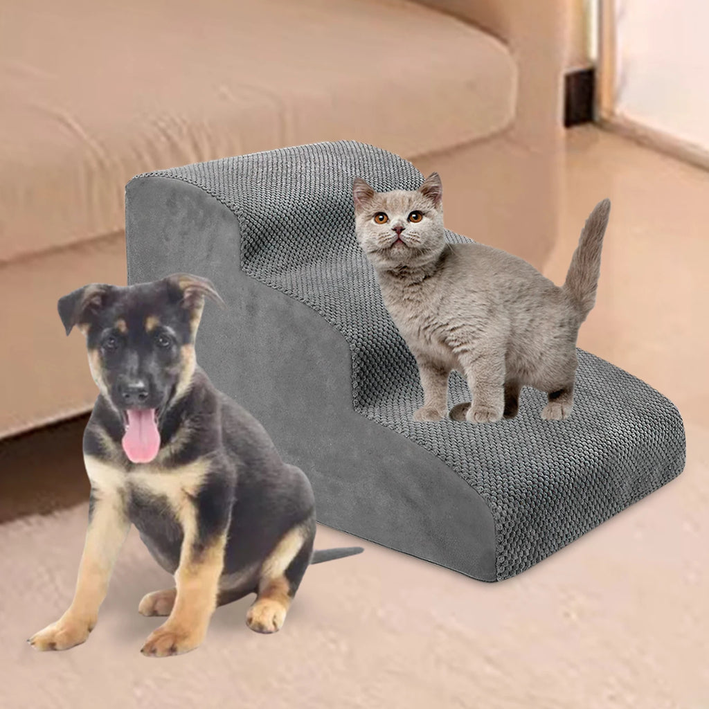Pet Dog Ladder Pet Stairs Couch Cat Ramp High Bed Cat Rabbits Small Large Dogs Nonslip Washable Kitty Kitten Bedding Cat Stair Zpaxo