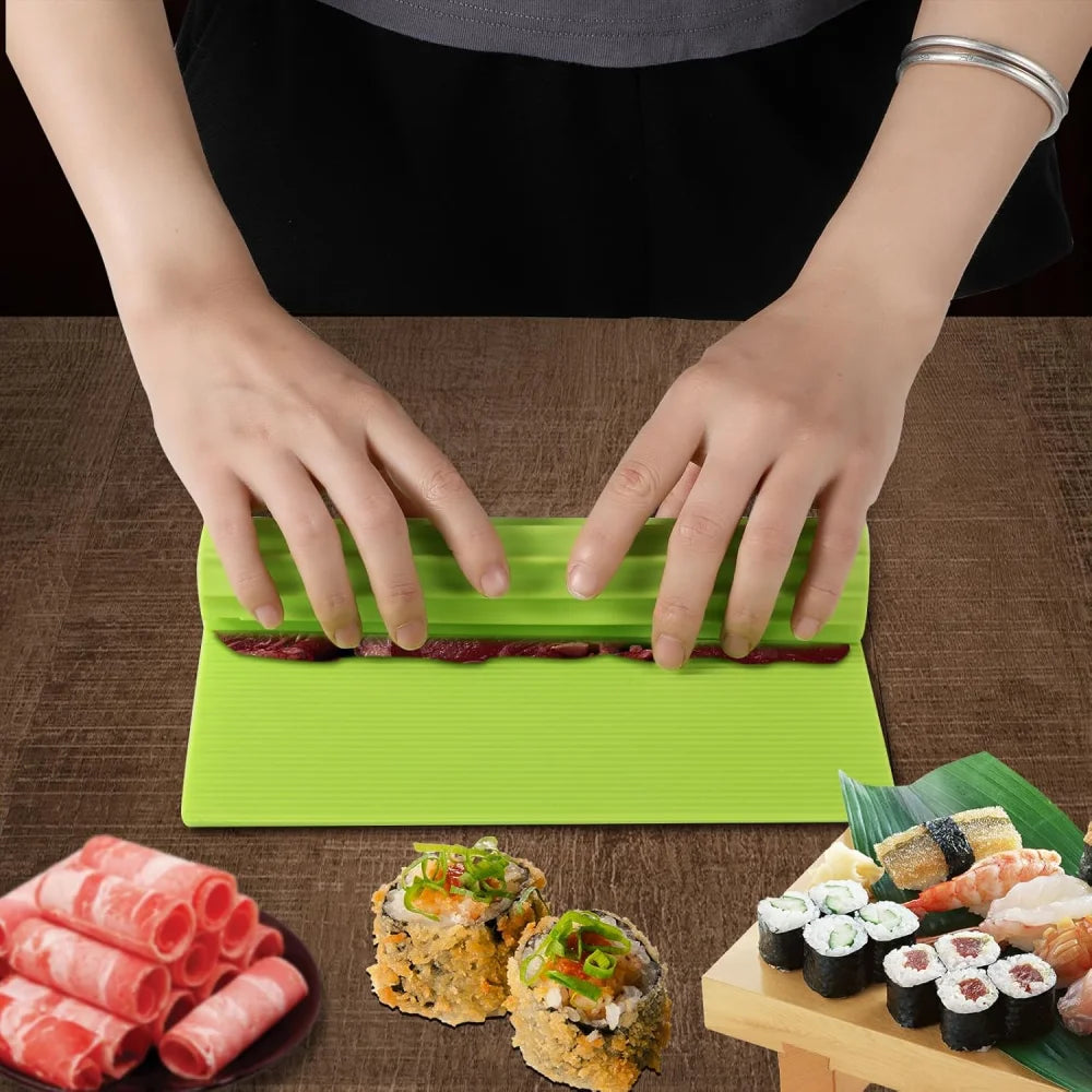 High-quality Silicone Mat Sushi Making Kitchen Roll Beginners Kids Zpaxo