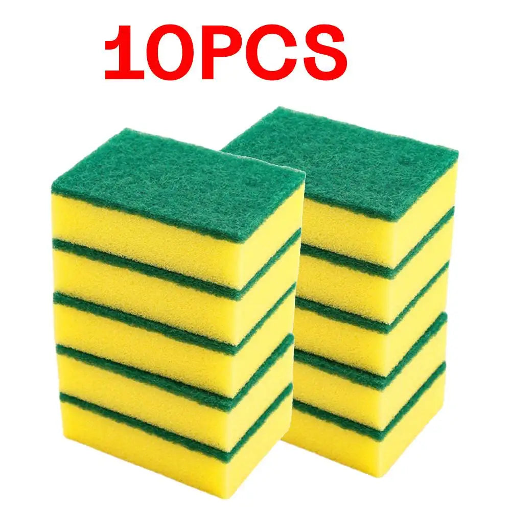 Double-Sided Sponge Scourers – Kitchen Scrub Pads (5-30 Pack) Kitchen Scrub Sponge Zpaxo 10PCS