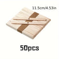 50-Pack Wooden Candle Wick Holders – DIY Centering Tool Candle Making Tool Zpaxo Light Grey