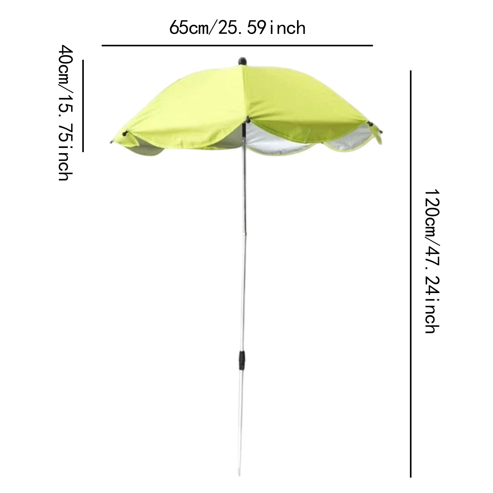 Outdoor Plant Umbrella Shade Cover Adjustable Height Canopy Telescopic for Garden Lawn Patio Flowers Potted Yard Reusable Decor Zpaxo Green