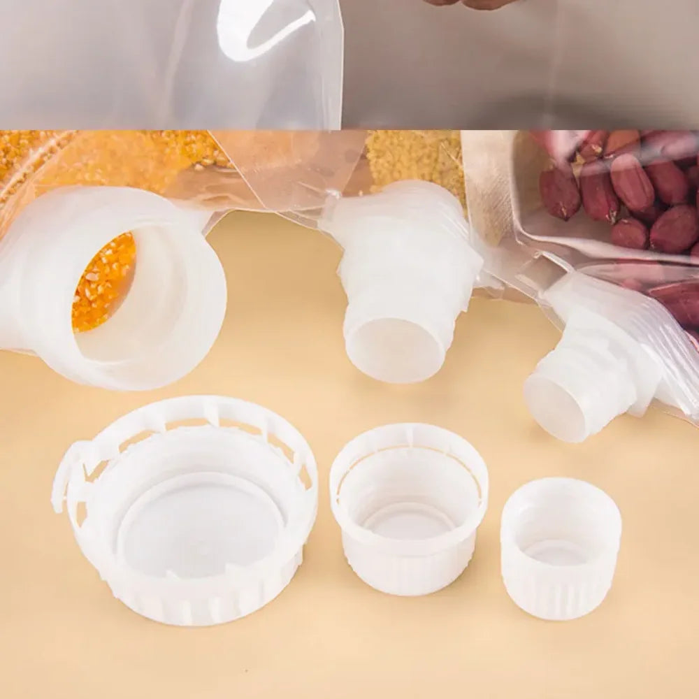 Grain Rice Bags Sealed Storage Containers Lids Moisture Prevention Zpaxo