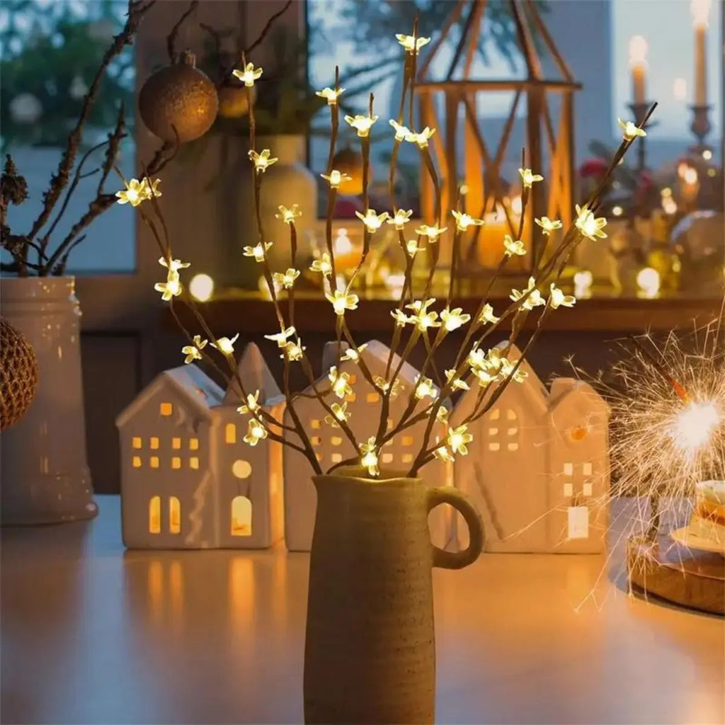 20 LED Cherry Blossom Tree Landscape Lights Wedding Birthday Zpaxo