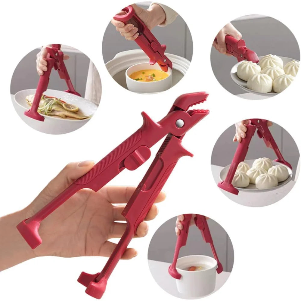 Two-in-one Anti-scald Dish Holder Anti-slip Handle Can Hold Dishes Zpaxo