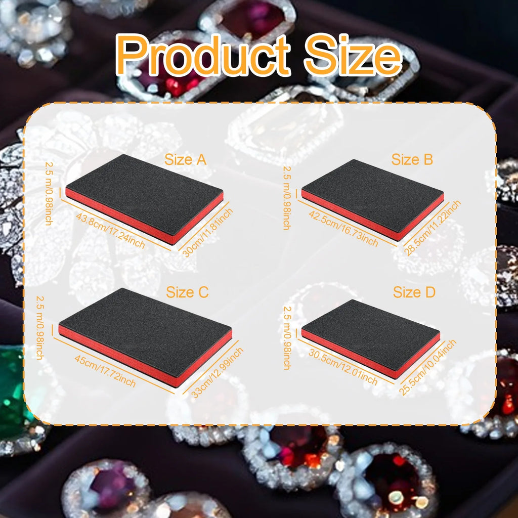3-Pack Cuttable Toolbox Foam Inserts – EPE Case Liner Sheets Foam Case Liner Zpaxo