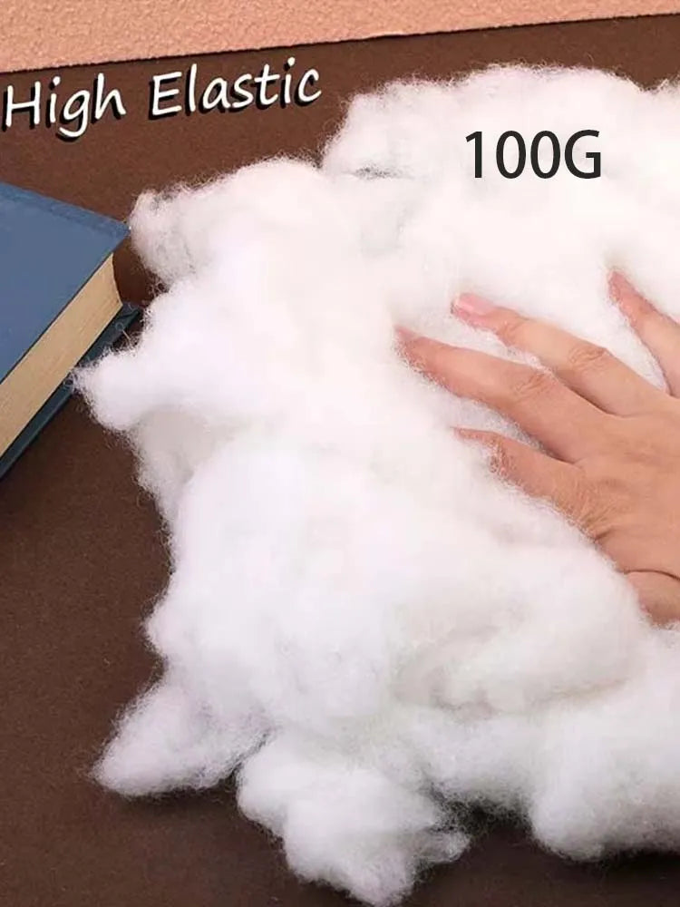 100/200g/7.05oz Polyester Fiber Fill, Stuffing Pillow Filling Stuffing Cushion Filling,Stuffing for Stuffed Animals/DIY Crafts Zpaxo 100g