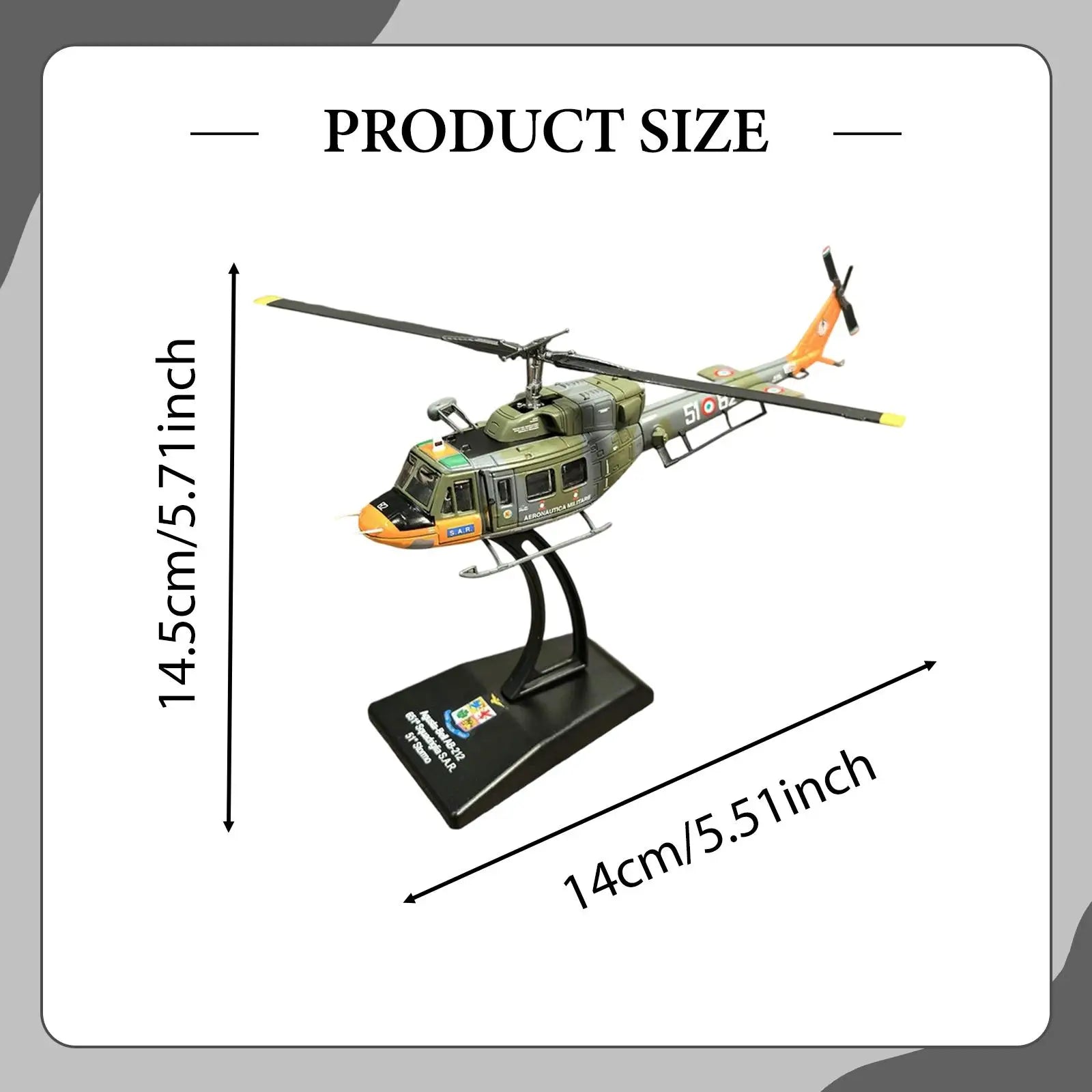 1 100 Diecast Helicopter Model Base Alloy Aircraft Toy Home Living Zpaxo