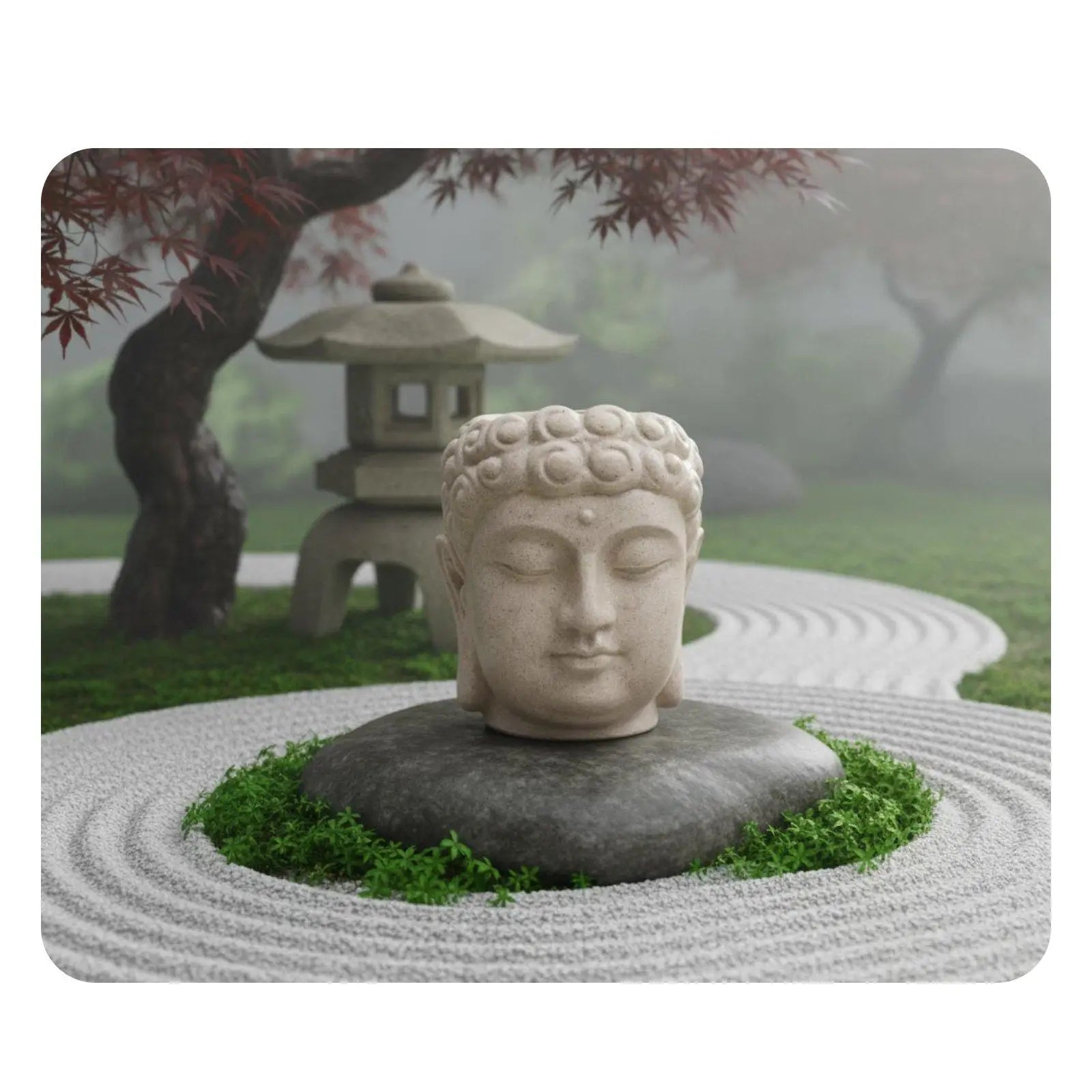 Buddha Head Planter – Resin Meditation Face Flower Pot Resin Buddha Planter Zpaxo
