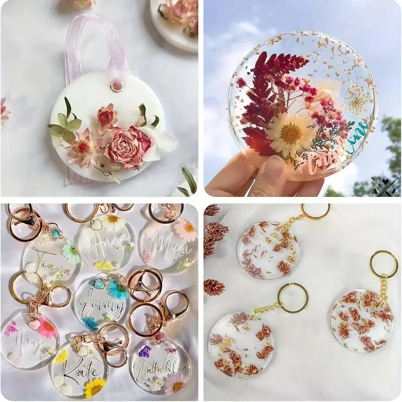 6-Cavity Round Silicone Coaster Molds for Epoxy Resin & DIY Silicone Resin Mold Zpaxo