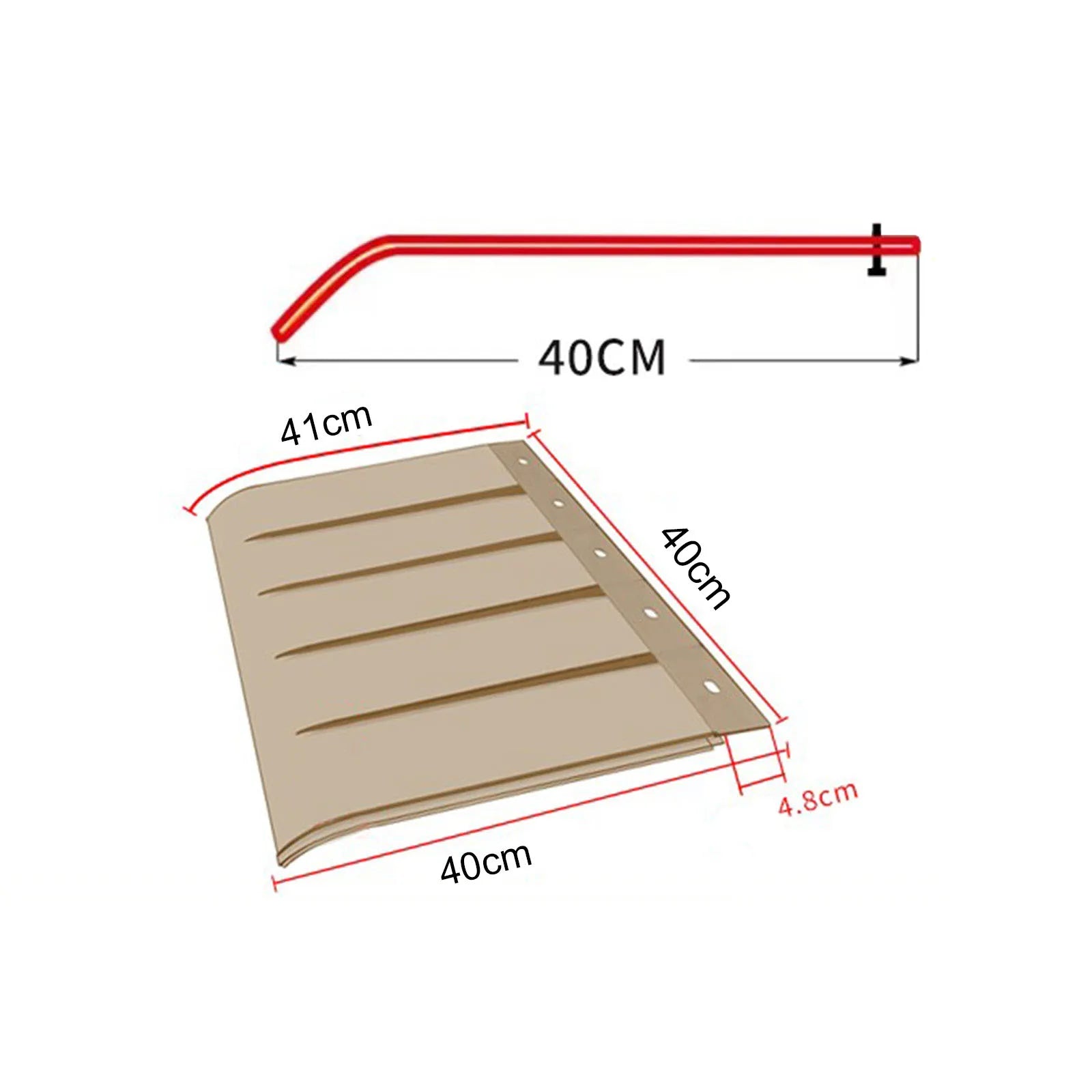 Window Awning Door Canopy Easy to Install Impact Resistant Sun Shetter Cover for Garage Balcony Garden Exterior Front Door Zpaxo 40x40cm 1