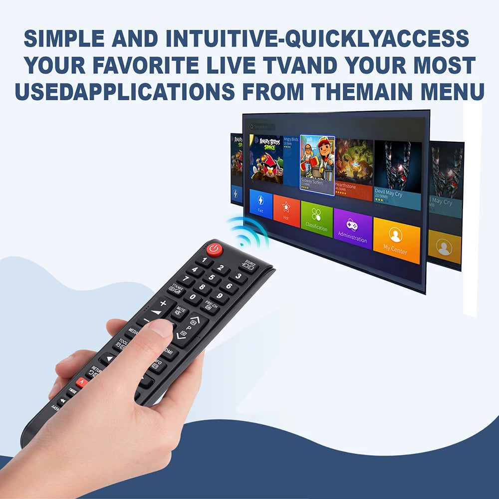 Universal Remote for Samsung Smart TV – 4K QLED HDTV LED TV Remote Control Zpaxo