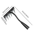 5/6/7/8 Tines Weed Puller Tool Garden Weed Pulling Tool Rake Alloy Steel Hand Weeder Tool Weed Remover Tool for Farm Backyard Zpaxo 6 Tines