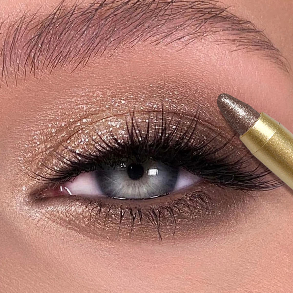 Waterproof Eyeshadow Stick Dual-ended Glitter Easy-to-apply Shimmer Zpaxo 03