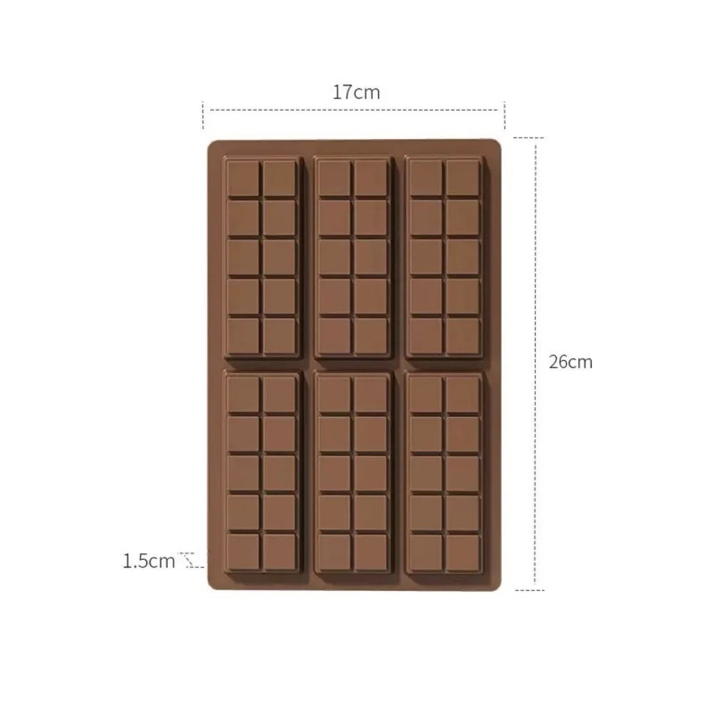 Chocolate Bar Molds Non-stick Food-grade Silicone Deep Dubai Zpaxo Chocolate