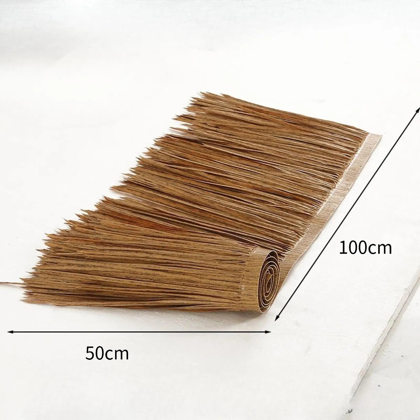 Grass Artificial Thatch Roofing for Outdoor Garden Patio Umbrella Cover 1mx50cm Straw Roof Thatch Simulation Panel Palm Thatch Zpaxo LIGHT BLUE
