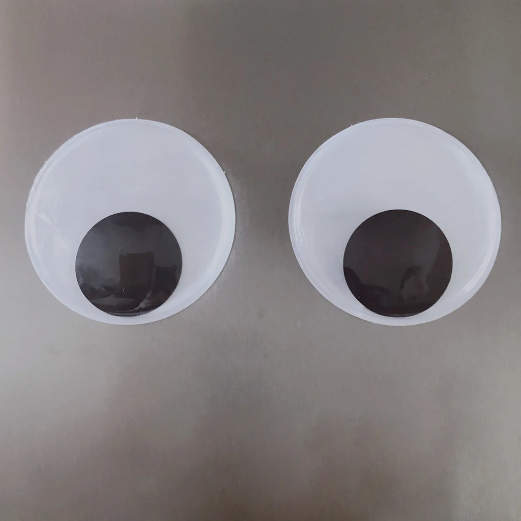 Wiggle Googly Eyes, Self Sticky Decorative Embellishments Big DIY Sticky Eyes Stick Moving Eyes for Animate Puppets, Chair Zpaxo