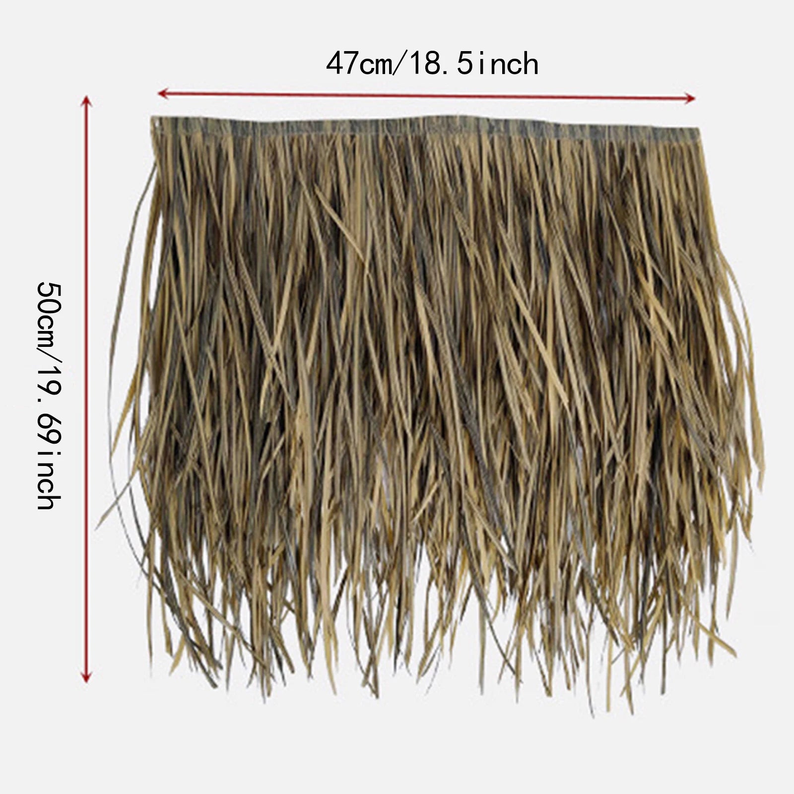 Grass Artificial Thatch Roofing for Outdoor Garden Patio Umbrella Cover 1mx50cm Straw Roof Thatch Simulation Panel Palm Thatch Zpaxo I