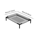 Elevated Cooling Raised Pet Bed – Breathable Dog & Cat Hammock Raised Pet Bed Zpaxo Gray M